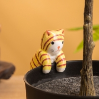 Сувенир &laquo;Цепкий Котёнок&raquo;, 2.5&times;3.5&times;7 см, дерево, оранжевый