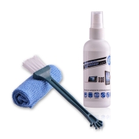Набор чистящий для экранов KCL-1005, салфетка, спрей 100 мл , щетка