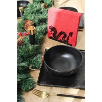 Салфетница Magistro &laquo;Дракон&raquo;, 14&times;4&times;9 см, цвет чёрный