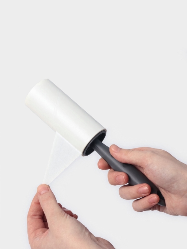 Ролик для одежды LaDо́m, 40 листов, эргономичная ручка, винтовая намотка