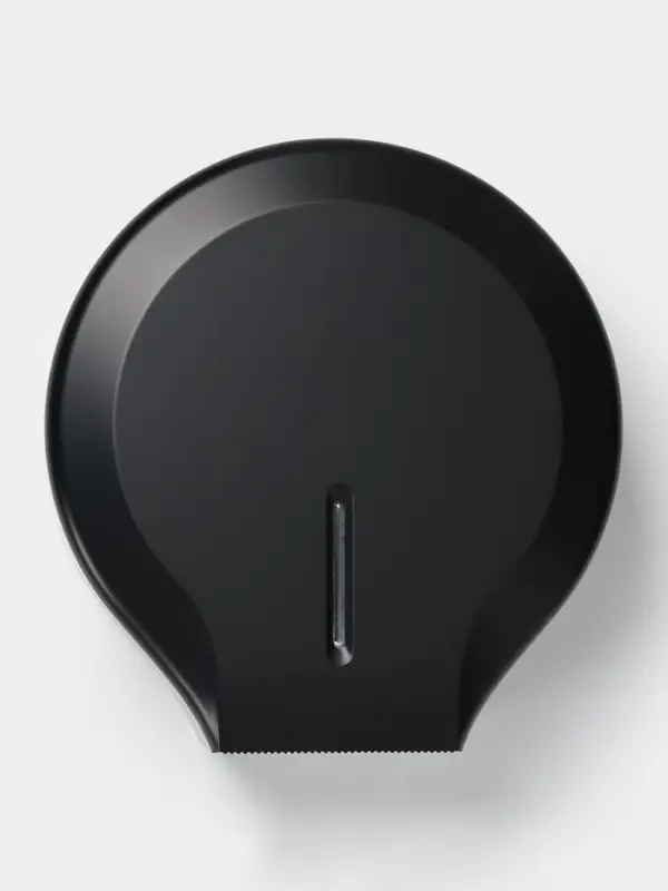 Диспенсер туалетной бумаги, пластик черный, втулка 4 см