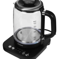 Чайник HYK-G5506 черный-серебристый, 1.7л, мощность 2200Вт