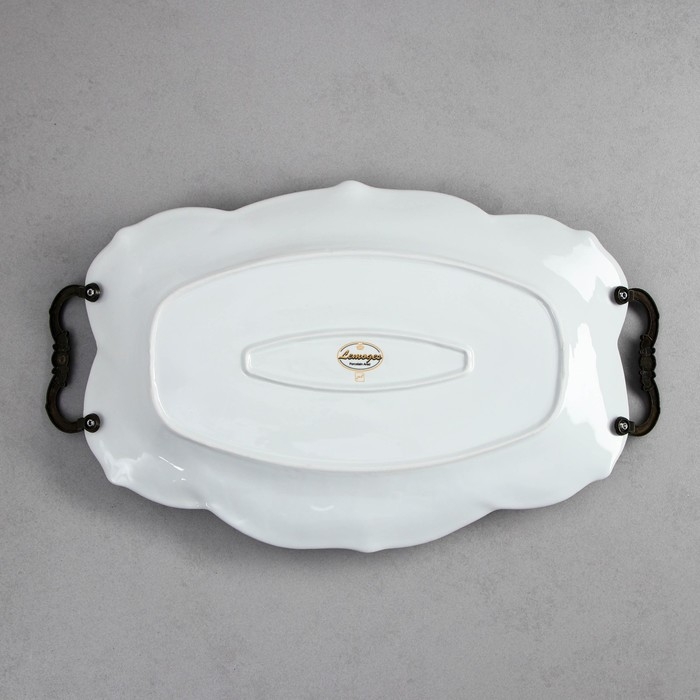 Блюдо &laquo;Розы&raquo;, большое, фарфор, Иран