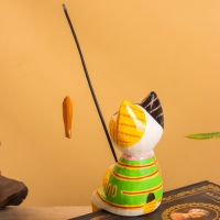 Сувенир &laquo;Кот рыбак в рубашке&raquo;, 6&times;8&times;16 см, дерево