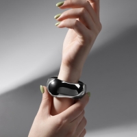 Браслет металл &laquo;Манжета&raquo; мятый, цвет серебро