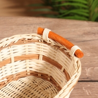 Корзина плетеная 25x19x9 см, ротанг