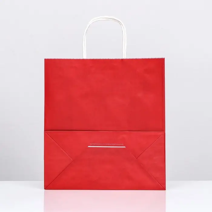 Пакет крафт &laquo;Радуга&raquo;, гранатовый, 26х12х33 см, 80 г/м&sup2;, 1 шт.