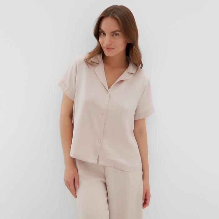 Пижама женская (рубашка и брюки) KAFTAN р. 44-46, пудровый Пижама женская (рубашка и брюки) KAFTAN р. 44-46, пудровый