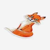 Термоаппликация &laquo;Лиса&raquo;, 7.4&times;12.3 см, оранжевая