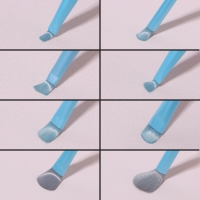 Набор кистей для макияжа &laquo;Pastel&raquo;, 8 предметов, PVC-чехол, цвет голубой