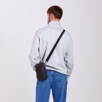 Сумка мужская через плечо TEXTURA, искусственная кожа, цвет коричневый Сумка мужская через плечо TEXTURA, искусственная кожа, цвет коричневый