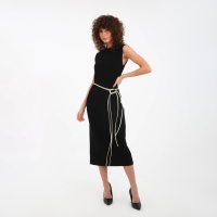 Пояс-шнурок женский, без пряжки, цвет серебристый Пояс-шнурок женский, без пряжки, цвет серебристый