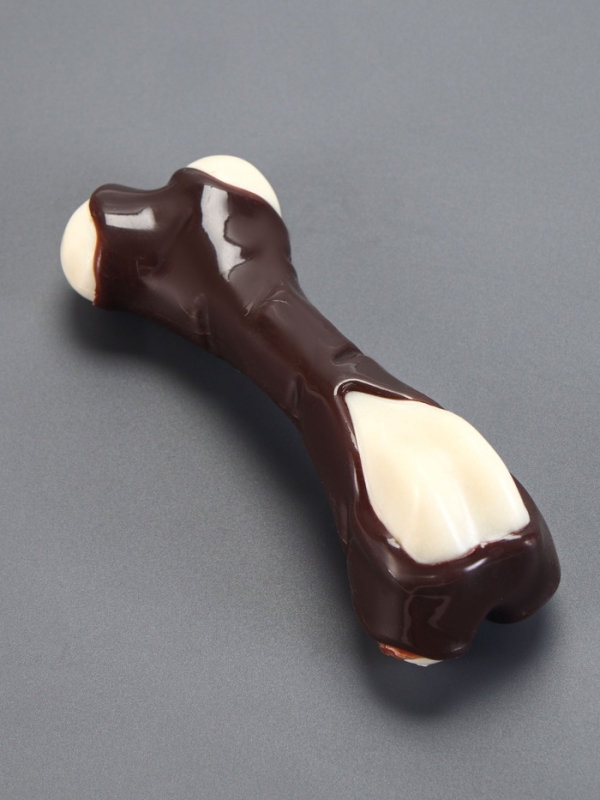 Игрушка для собак Игрушка для собак "Кость" Пижон Premium, 12 см, TPR+нейлон, микс цветов