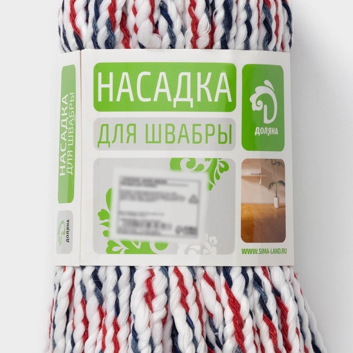 Насадка для швабры верёвочная Доляна, микрофибра, 30&times;7&times;6,5 см, цвет МИКС