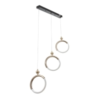 Светильник BayerLux "Олендал" LED 30Вт черно-золотой 69х5х48-150 см Светильник BayerLux "Олендал" LED 30Вт черно-золотой 69х5х48-150 см