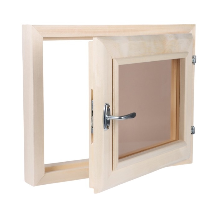 Окно, 40&times;50см, двойное стекло ЛИПА, бронза