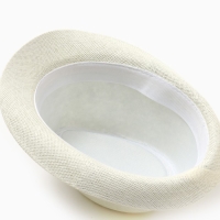 Шляпа мужская MINAKU, цвет молочный, р-р 58