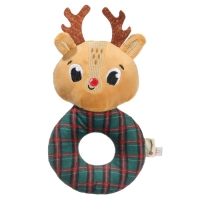 Мягкая погремушка на колечке &laquo;Оленёнок&raquo;, текстиль, в пакете, Крошка Я