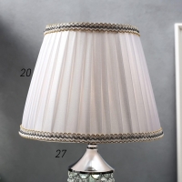 Лампа настольная 16433/1SL Е27 40Вт серебро 25х25х41 см RISALUX