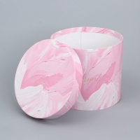 Набор шляпных коробок для цветов 4 в 1, упаковка подарочная, &laquo;Нежный&raquo;, 14 х 13 см - 20 х 17.5 см