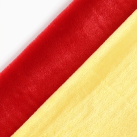 Лоскут для рукоделия мех искусственный, набор 2 вида 40х40 см, красный, жёлтый Лоскут для рукоделия мех искусственный, набор 2 вида 40х40 см, красный, жёлтый