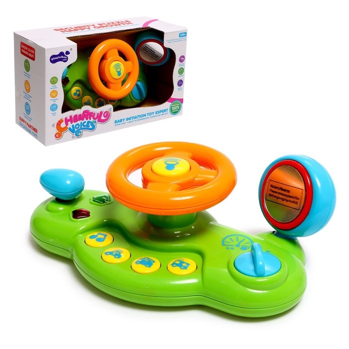 Руль музыкальный развивающий &laquo;Вперёд!&raquo;, световой и звуковой эффект, МИКС