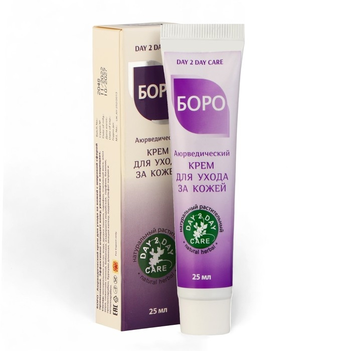 Крем аюрведический Боро для ухода за кожей, натуральный, 25 мл