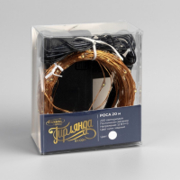 Гирлянда «Нить» 20 м роса, IP20, медная нить, 200 LED, свечение белое, 12 В Гирлянда «Нить» 20 м роса, IP20, медная нить, 200 LED, свечение белое, 12 В