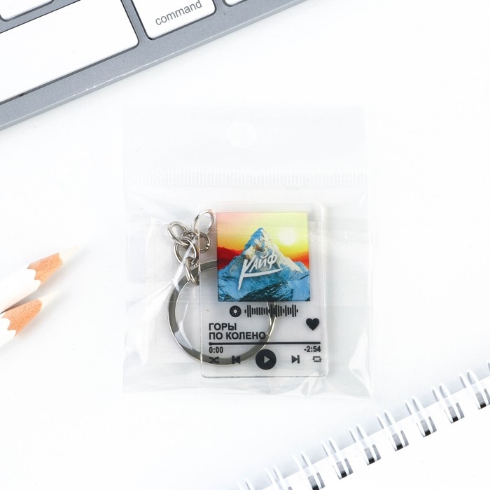 Брелок для ключей акриловый плеер «Горы по колено», 3,5 х 10 см Брелок для ключей акриловый плеер «Горы по колено», 3,5 х 10 см