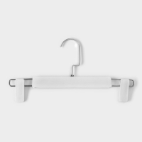 Вешалка для брюк и юбок Доляна, 31&times;16 см, с зажимами, цвет белый