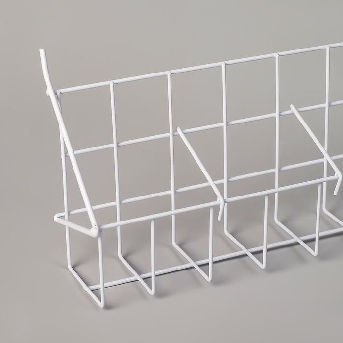 Корзина под семена, длина 60 см, размер кармана 10&times;7&times;9,5 цвет белый