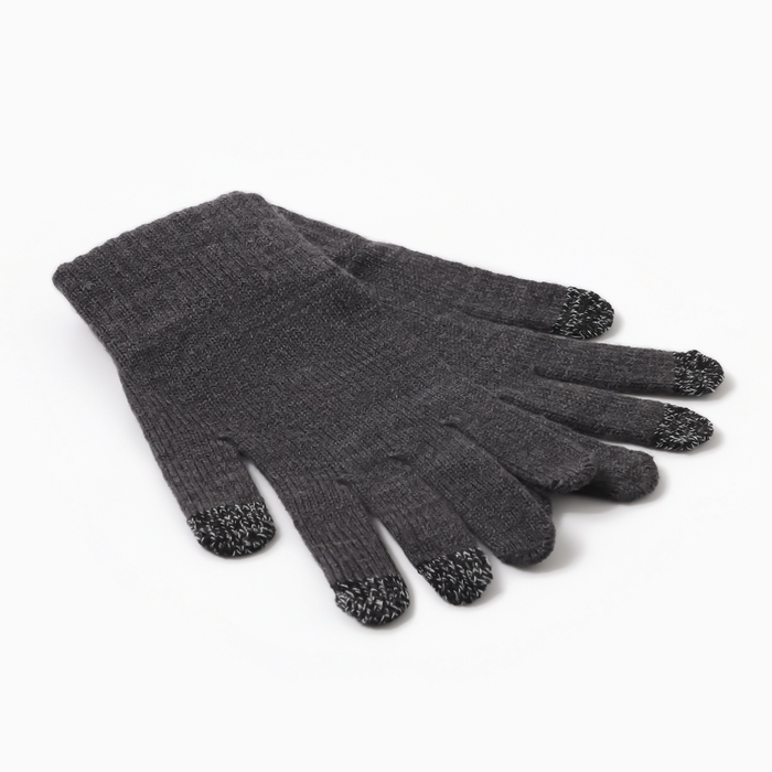 Перчатки мужские, цвет тёмно-серый, размер 22 Перчатки мужские, цвет тёмно-серый, размер 22
