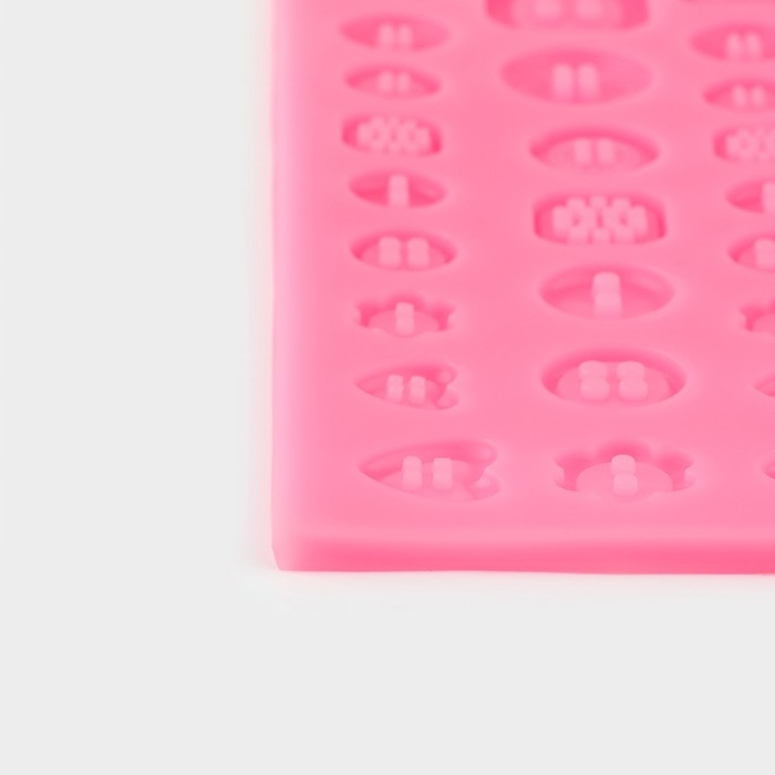 Молд &laquo;Пуговицы&raquo;, силикон, 21,3&times;10,6 см, цвет МИКС