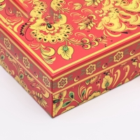 Коробка картонная без окна "Роспись", 21 х 15 х 7 см набор 5 шт Коробка картонная без окна "Роспись", 21 х 15 х 7 см набор 5 шт