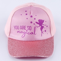 Кепка детская для девочки You're so magical, цвет розовый, р-р. 52-54 Кепка детская для девочки You're so magical, цвет розовый, р-р. 52-54