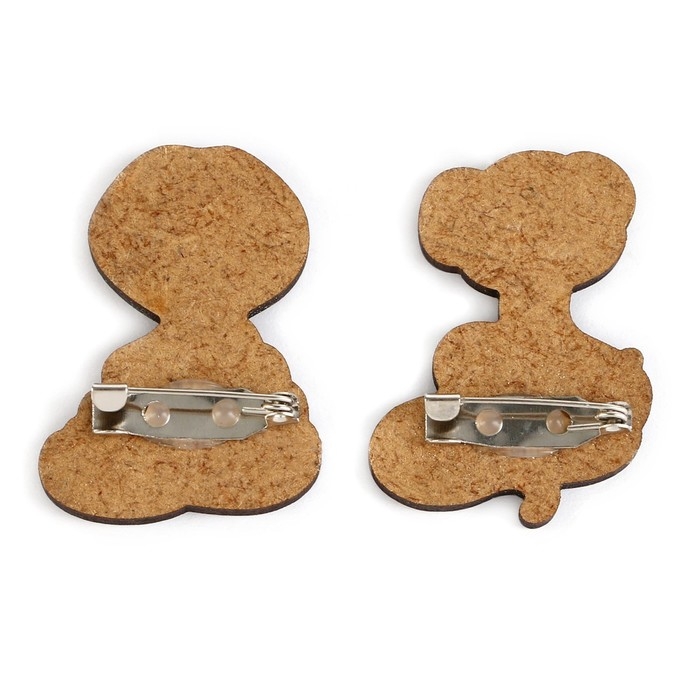 Значки новогодние &laquo;Новый год: только спокойствие&raquo;, набор, 2 шт