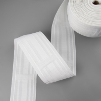 Шторная лента, матовая, 8,5 см, 25 &plusmn; 1 м, цвет белый