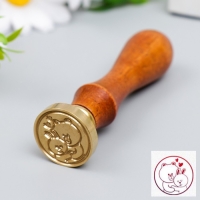 Печать для сургуча с деревянной ручкой "Обнимашки - медведь и зайчик" 9х2,5х2,5 см Печать для сургуча с деревянной ручкой "Обнимашки - медведь и зайчик" 9х2,5х2,5 см