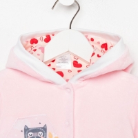 Комбинезон утеплённый для девочки, цвет розовый, рост 68 Комбинезон утеплённый для девочки, цвет розовый, рост 68