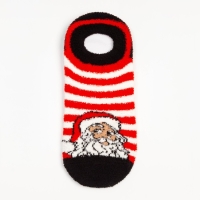 Носки женские махровые укороченные «Дед Мороз», цвет белый, размер 36-39 Носки женские махровые укороченные «Дед Мороз», цвет белый, размер 36-39