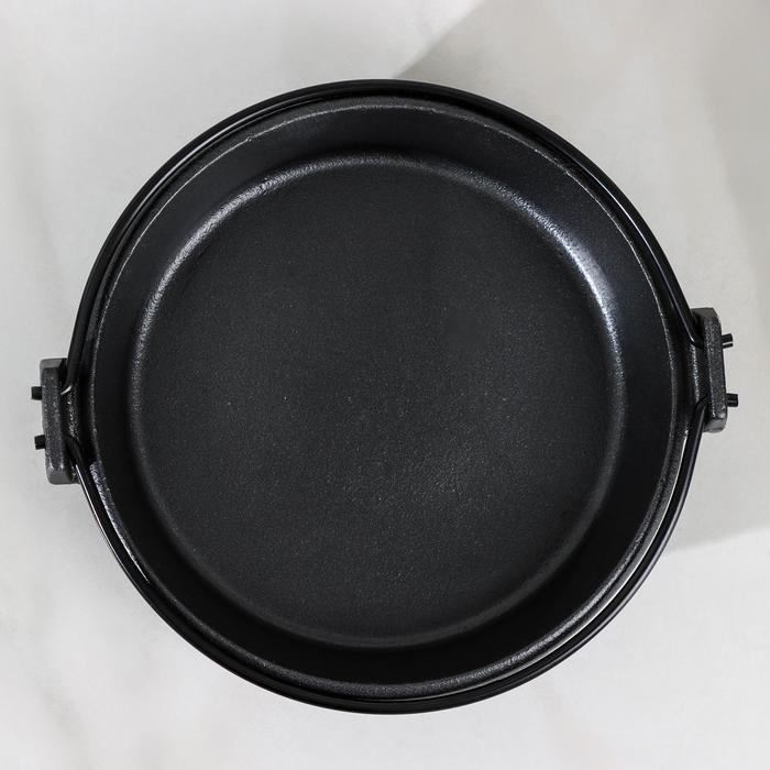 Котелок чугунный, 20&times;5,5 см, с ручкой