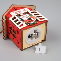 Ёлочная игрушка &laquo;Дед Мороз с подарками&raquo;, от батареек, свечение тёплое белое