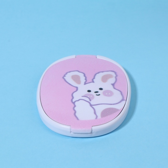 Зеркало складное &laquo;Зайка&raquo;, с расчёской, 6,5 &times; 9,5 см