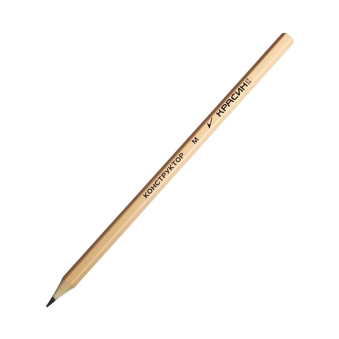 Набор карандашей чёрнографитных Красин Набор карандашей чёрнографитных Красин "Конструктор" 2Н, Н, 2хНВ, В, 2В, шестигранные, европодвес, 6 штук