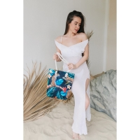 Сумка женская пляжная на молнии, цвет чёрный Сумка женская пляжная на молнии, цвет чёрный