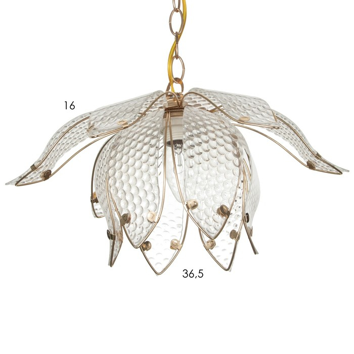Светильник BayerLux "Лепестки" 1х40Вт E27 золото 38х38х65 см