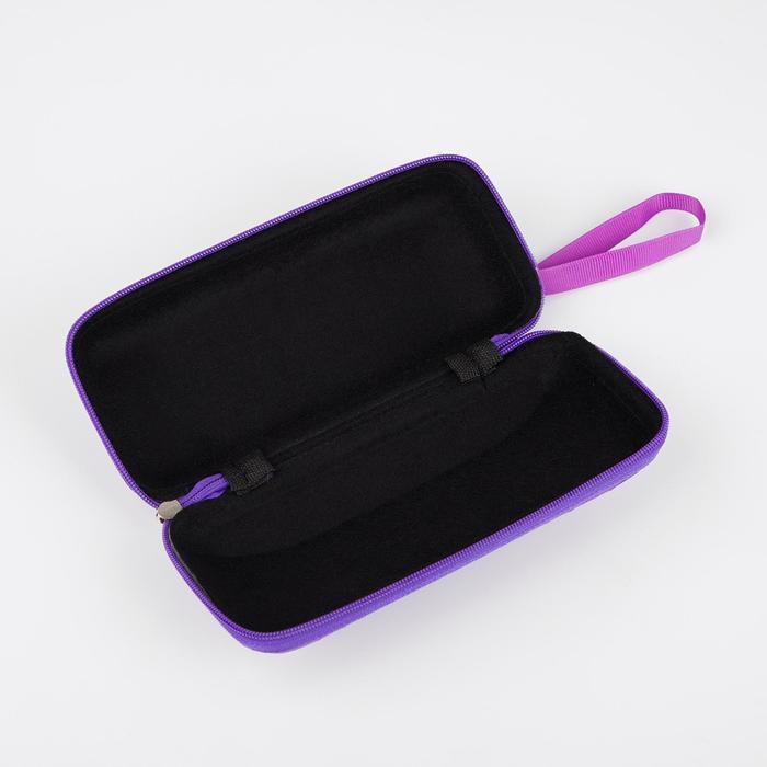 Футляр для очков на молнии, длина 17 см, цвет МИКС Футляр для очков на молнии, длина 17 см, цвет МИКС