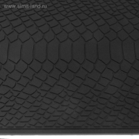 Коврик противоскользящий под кожу крокодила 20&times;13 см, черный