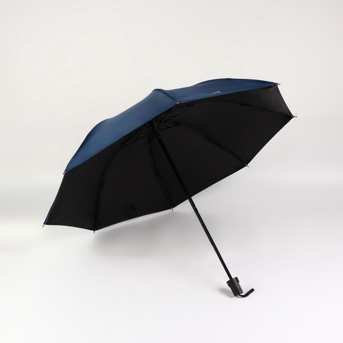 Зонт механический &laquo;Однотонный&raquo;, 4 сложения, 8 спиц, R = 47/55 см, D = 110 см, цвет изумрудный