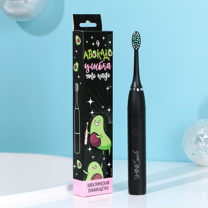 Зубная щётка детская электрическая &laquo;У авокадо улыбка что надо&raquo;, мод LСT-07, 19 х 2,5 см.